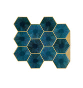 Teal Blue Peel and Stick Wall Tile